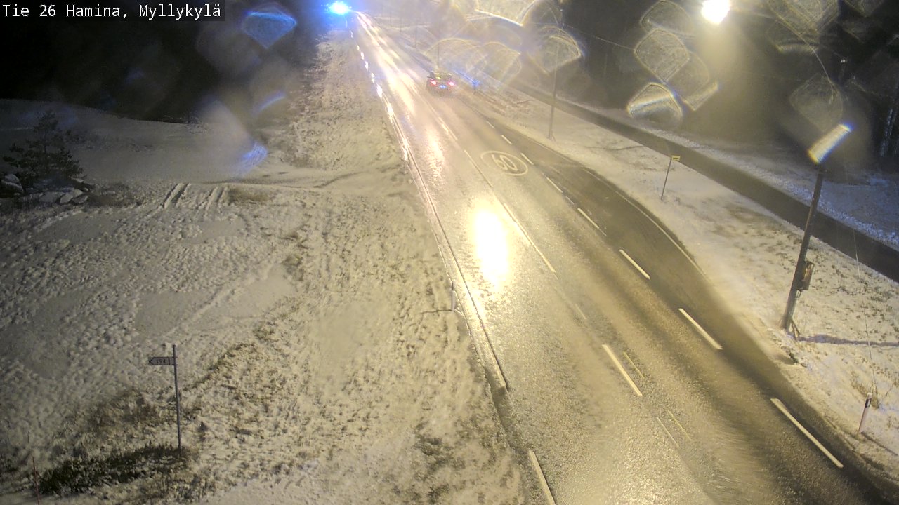Weather Camera Image Väg 26 Hamina, Myllykylä, Hamina, Kymenlaakso