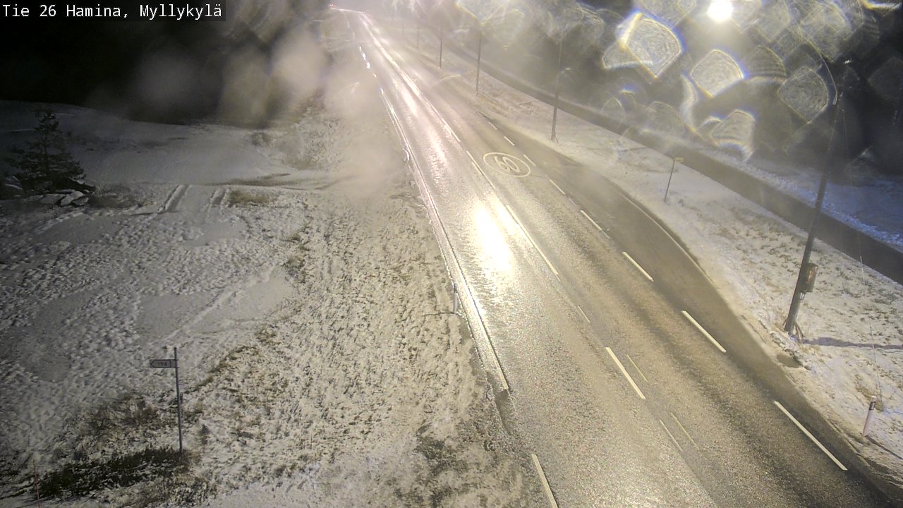 Weather Camera Image Väg 26 Hamina, Myllykylä, Hamina, Kymenlaakso