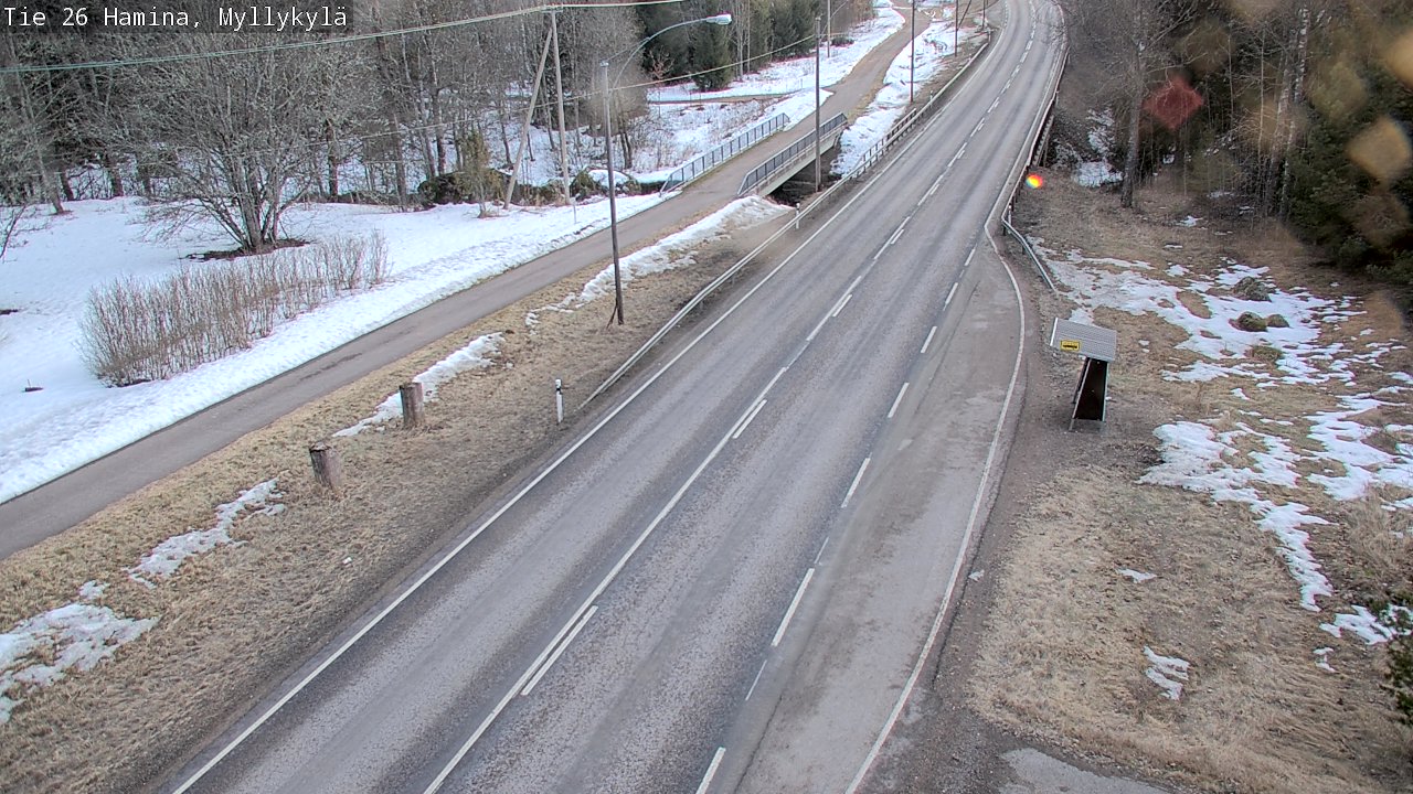 Weather Camera Image Road 26 Hamina, Myllykylä, Hamina, Kymenlaakso
