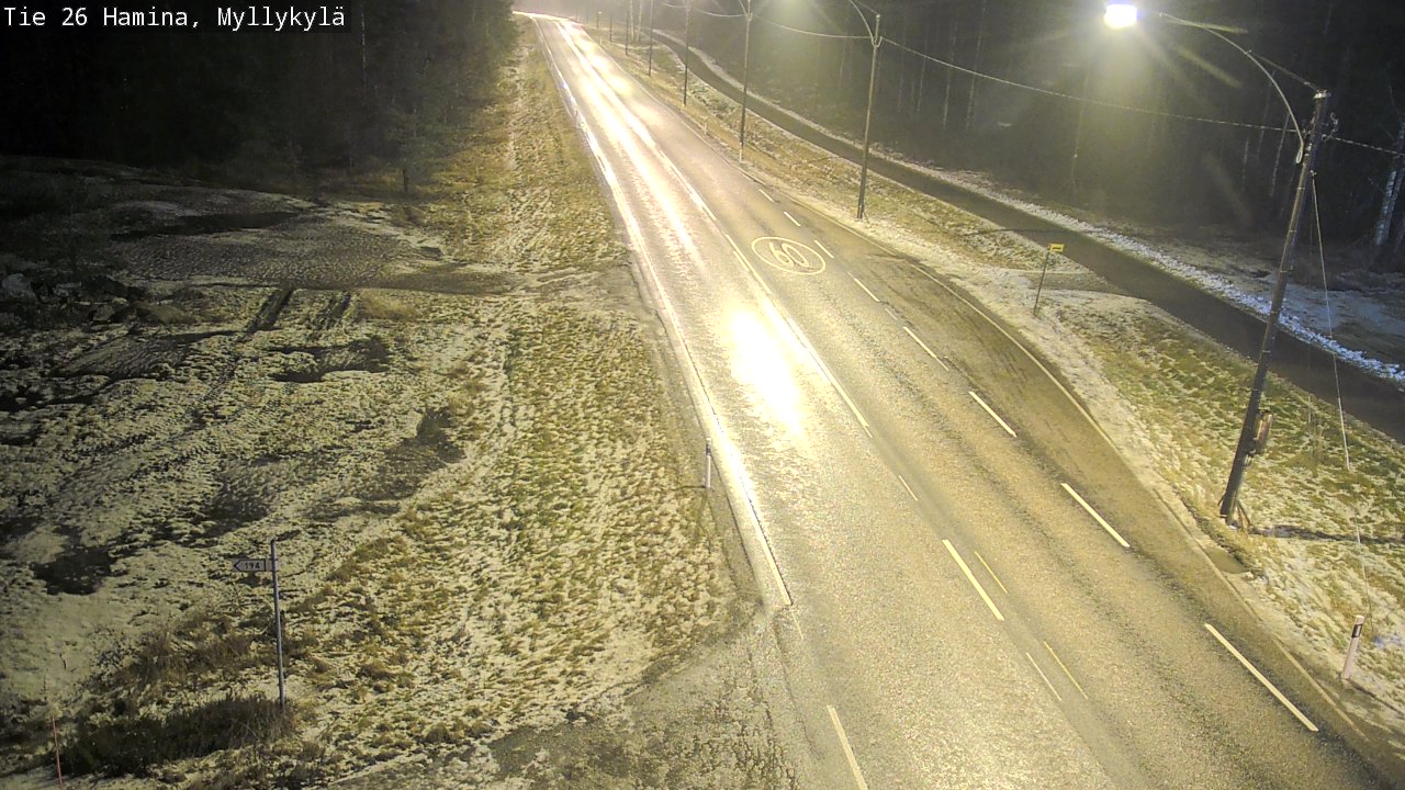 Weather Camera Image Väg 26 Hamina, Myllykylä, Hamina, Kymenlaakso