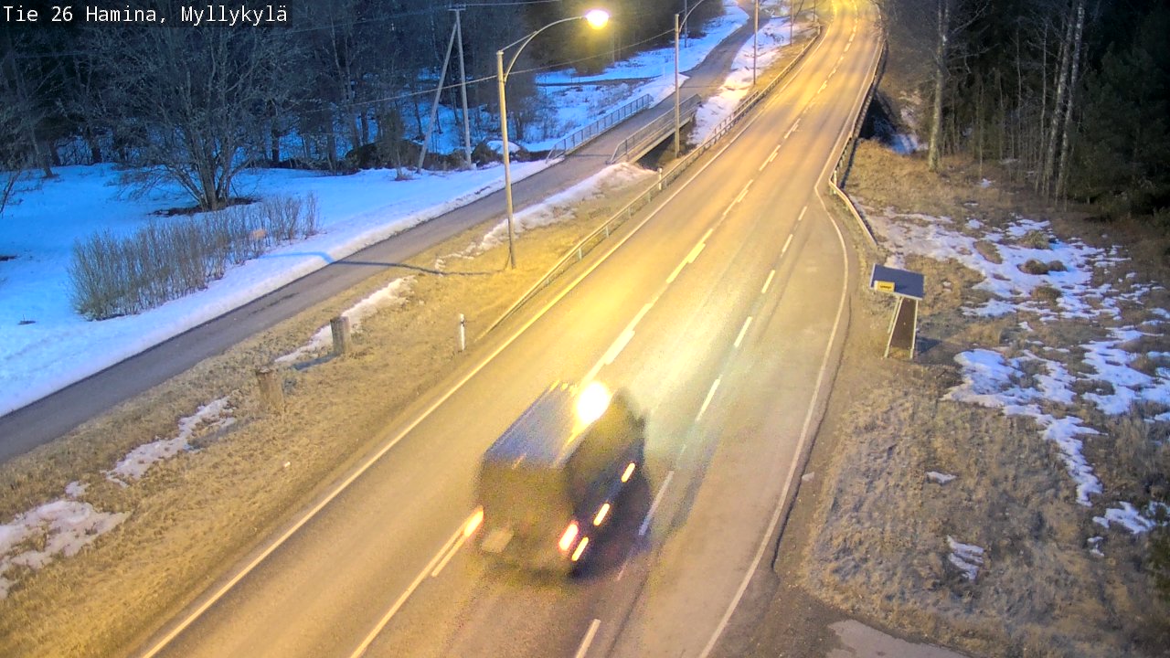 Weather Camera Image Road 26 Hamina, Myllykylä, Hamina, Kymenlaakso