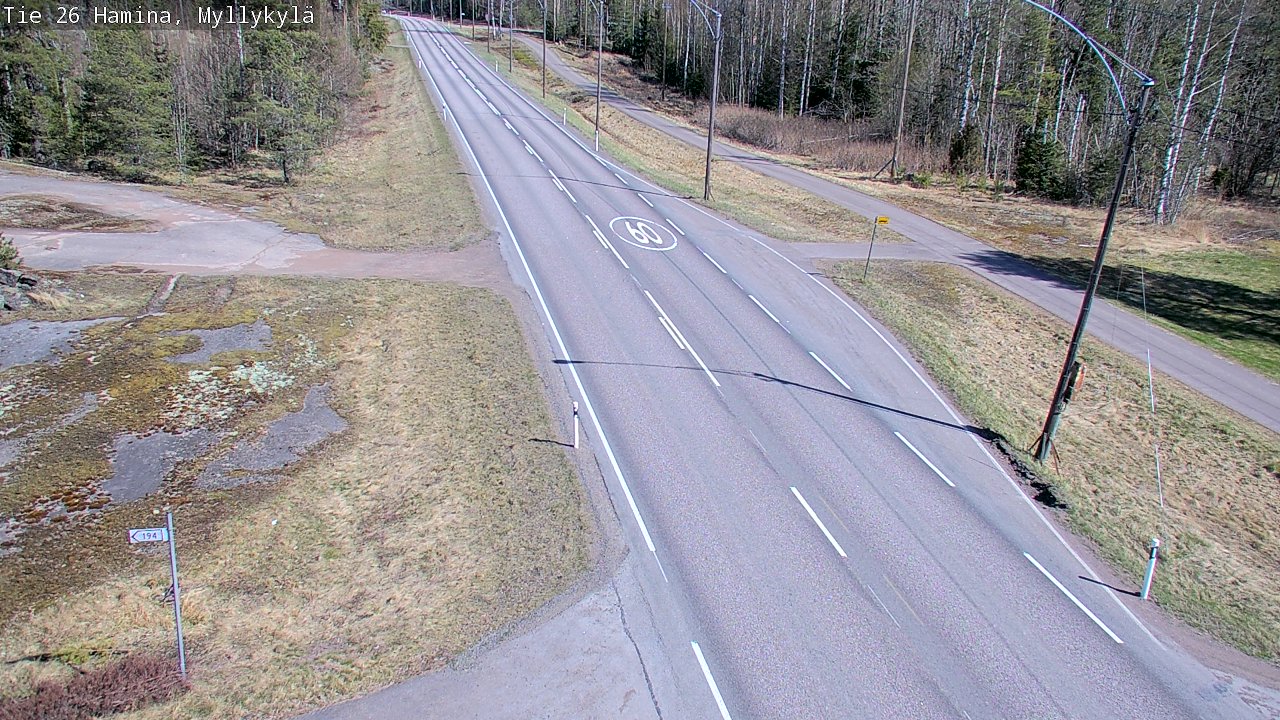 Kelikamerat Kuva Tie 26 Hamina, Myllykylä, Hamina, Kymenlaakso