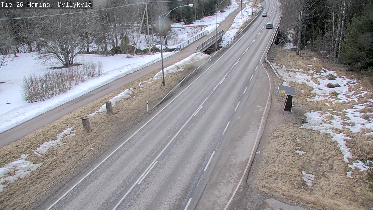 Weather Camera Image Road 26 Hamina, Myllykylä, Hamina, Kymenlaakso