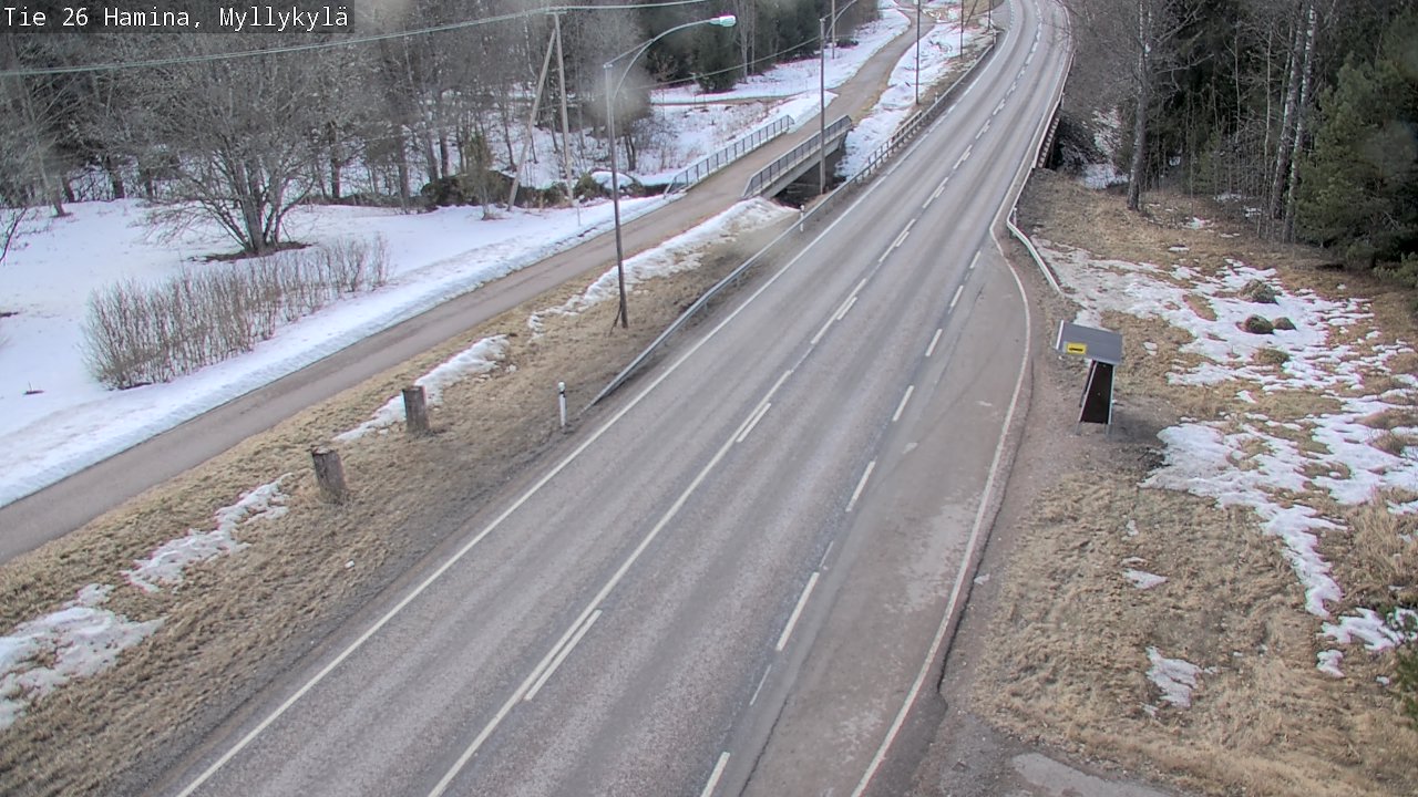 Weather Camera Image Väg 26 Hamina, Myllykylä, Hamina, Kymenlaakso