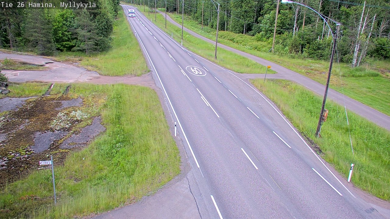 Kelikamerat Kuva Tie 26 Hamina, Myllykylä, Hamina, Kymenlaakso