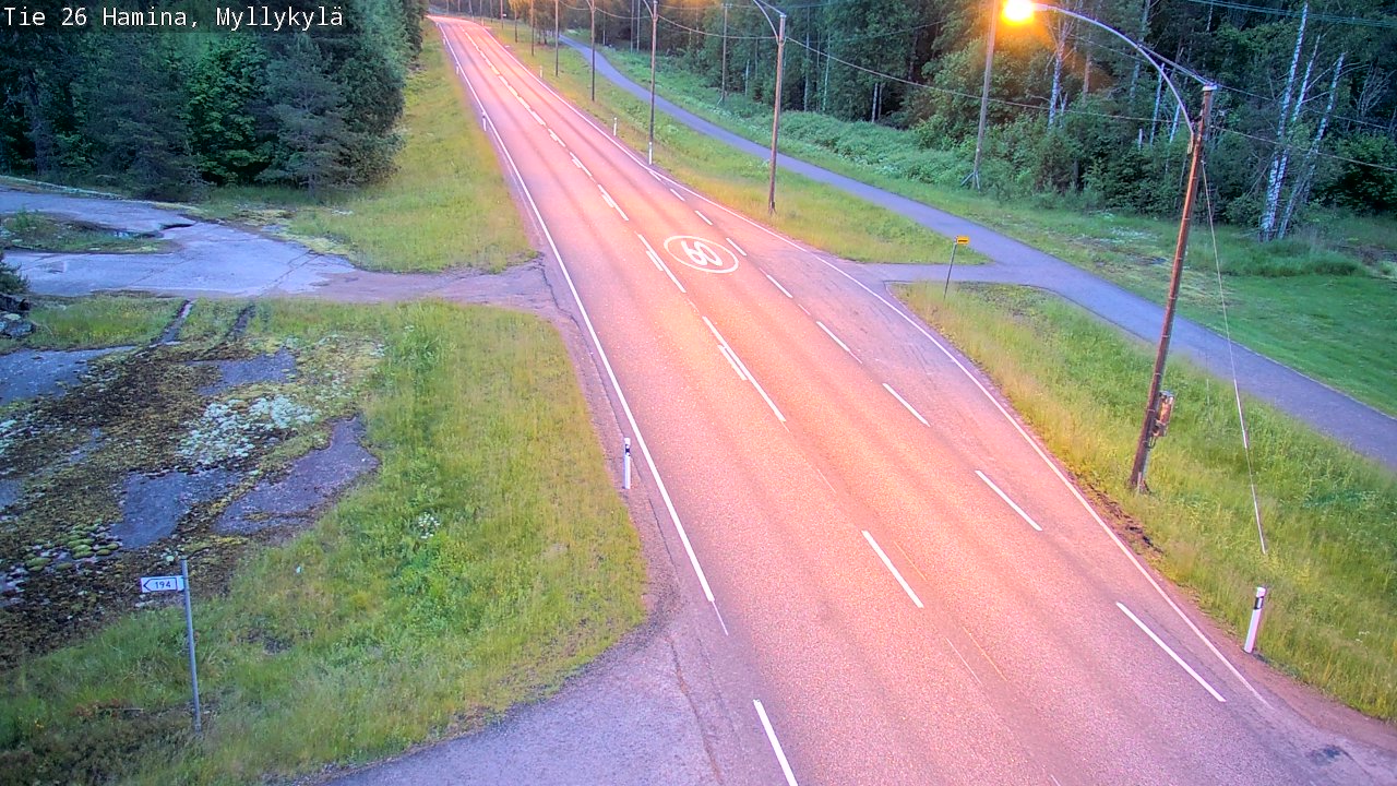 Kelikamerat Kuva Tie 26 Hamina, Myllykylä, Hamina, Kymenlaakso