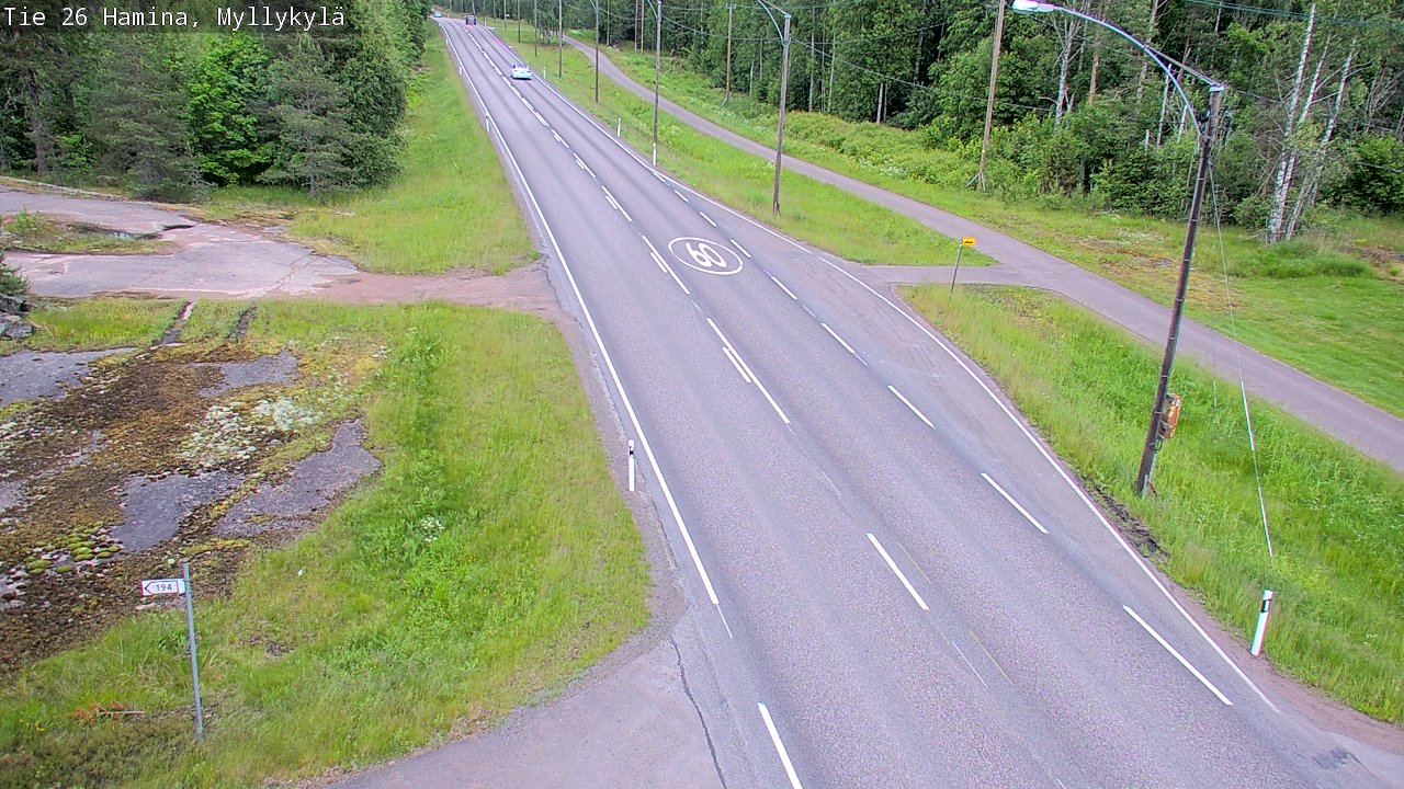 Kelikamerat Kuva Tie 26 Hamina, Myllykylä, Hamina, Kymenlaakso