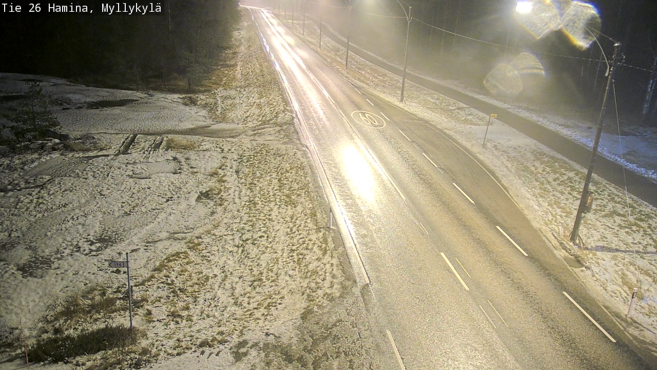 Weather Camera Image Väg 26 Hamina, Myllykylä, Hamina, Kymenlaakso
