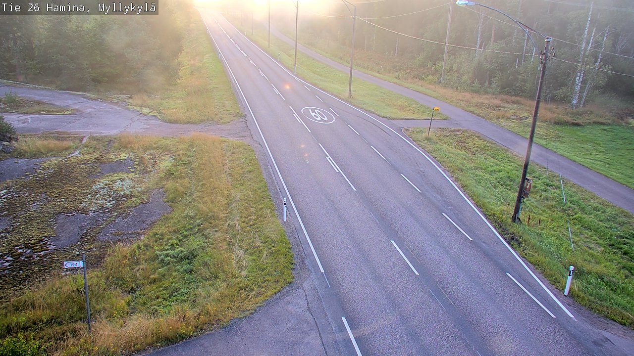 Kelikamerat Kuva Tie 26 Hamina, Myllykylä, Hamina, Kymenlaakso