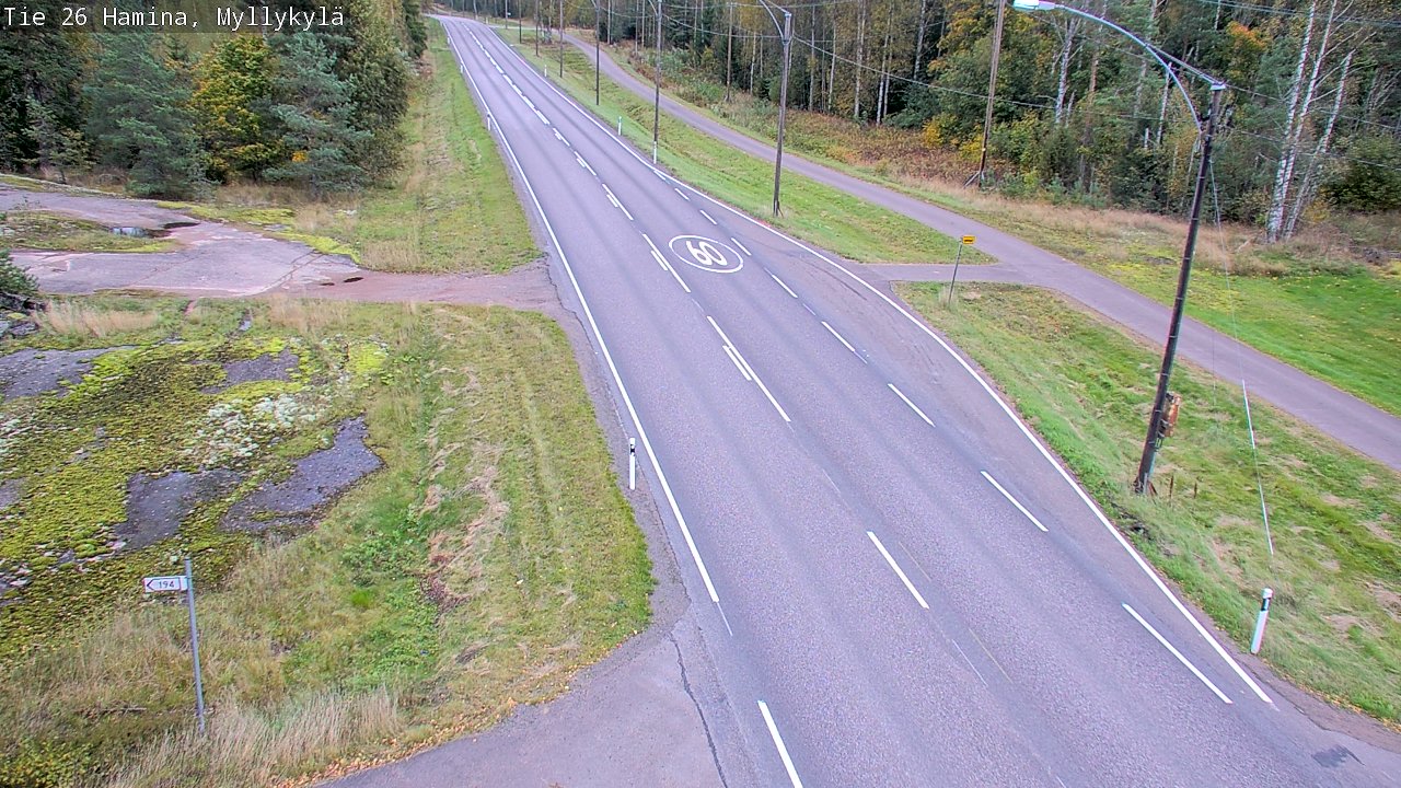 Kelikamerat Kuva Tie 26 Hamina, Myllykylä, Hamina, Kymenlaakso