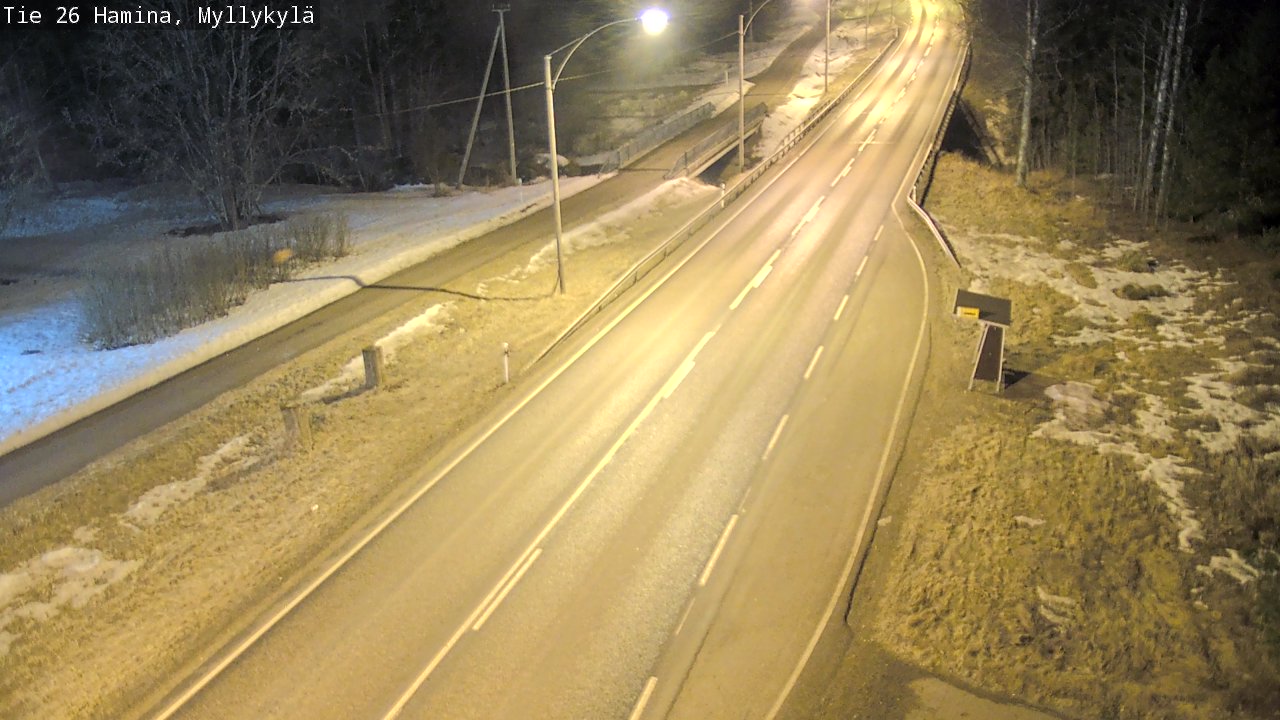 Weather Camera Image Road 26 Hamina, Myllykylä, Hamina, Kymenlaakso