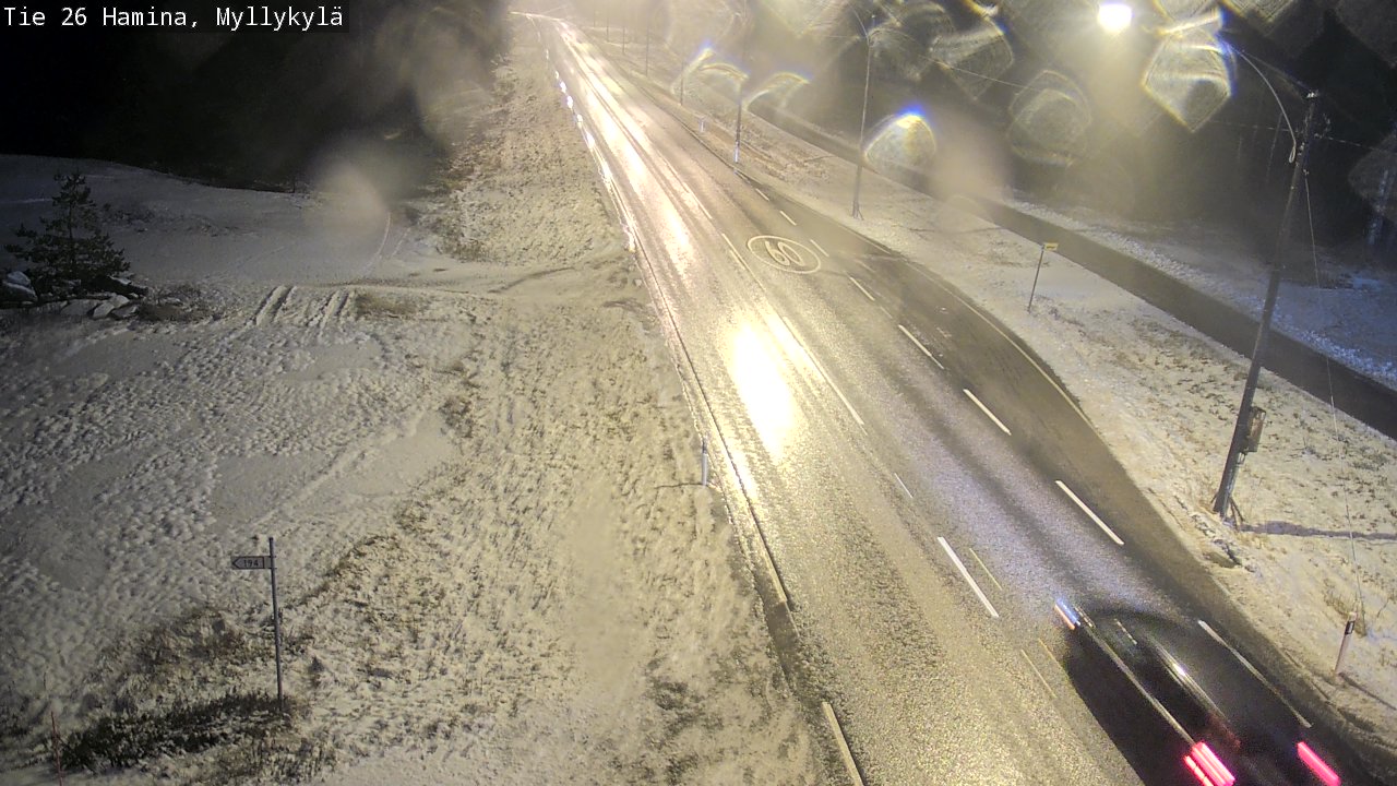 Weather Camera Image Väg 26 Hamina, Myllykylä, Hamina, Kymenlaakso