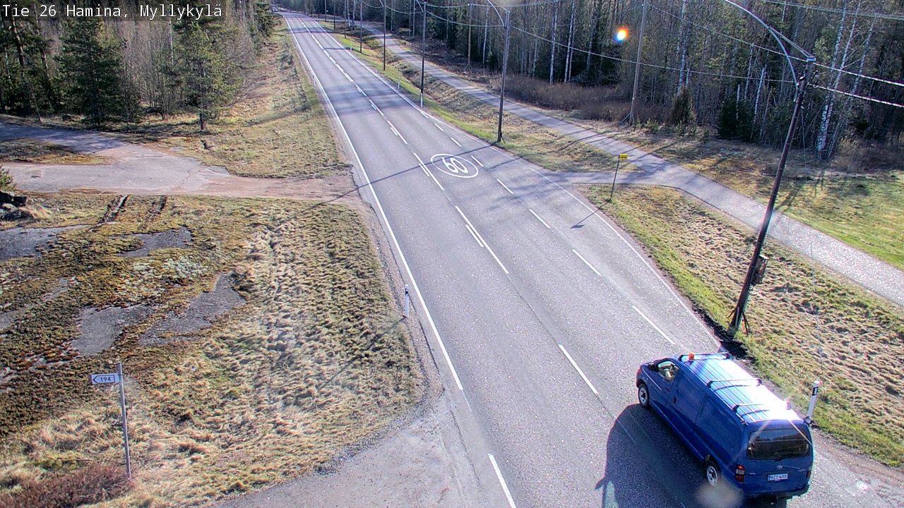 Kelikamerat Kuva Tie 26 Hamina, Myllykylä, Hamina, Kymenlaakso