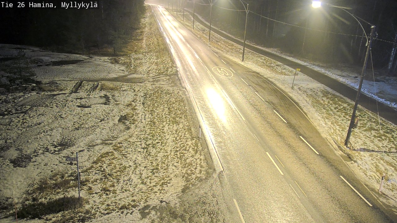 Weather Camera Image Väg 26 Hamina, Myllykylä, Hamina, Kymenlaakso