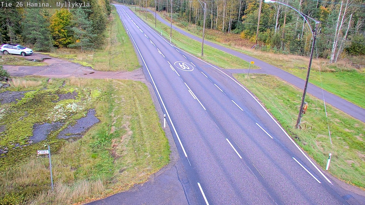 Kelikamerat Kuva Tie 26 Hamina, Myllykylä, Hamina, Kymenlaakso