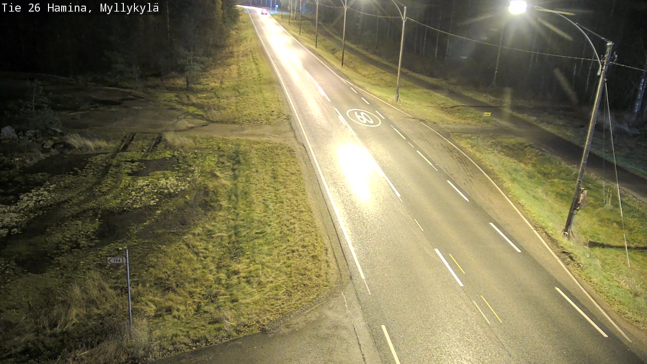 Weather Camera Image Road 26 Hamina, Myllykylä, Hamina, Kymenlaakso