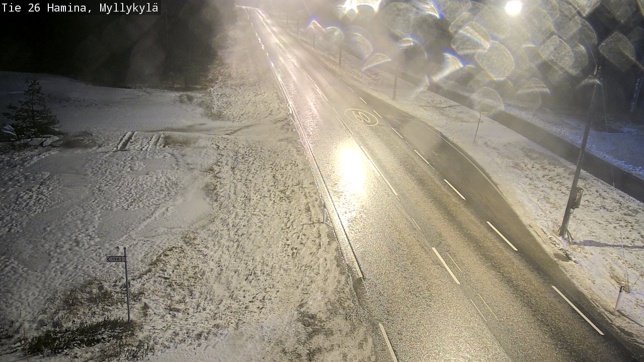 Weather Camera Image Väg 26 Hamina, Myllykylä, Hamina, Kymenlaakso