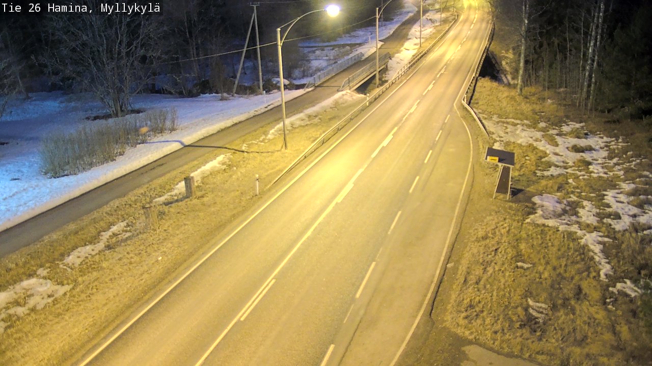 Weather Camera Image Road 26 Hamina, Myllykylä, Hamina, Kymenlaakso
