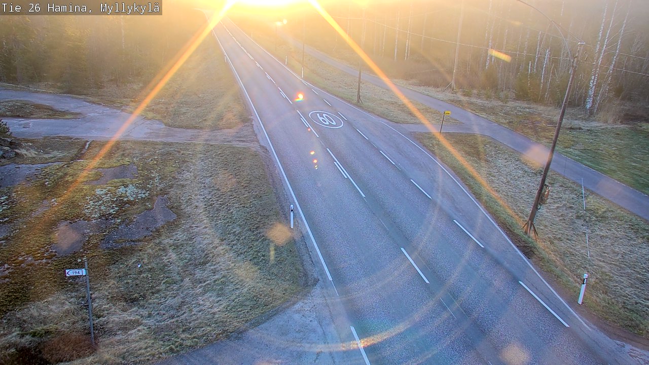 Kelikamerat Kuva Tie 26 Hamina, Myllykylä, Hamina, Kymenlaakso