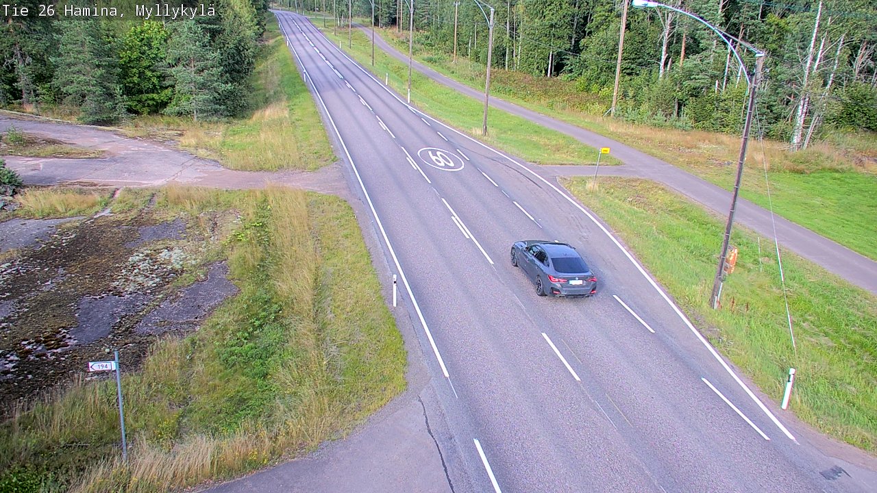 Kelikamerat Kuva Tie 26 Hamina, Myllykylä, Hamina, Kymenlaakso