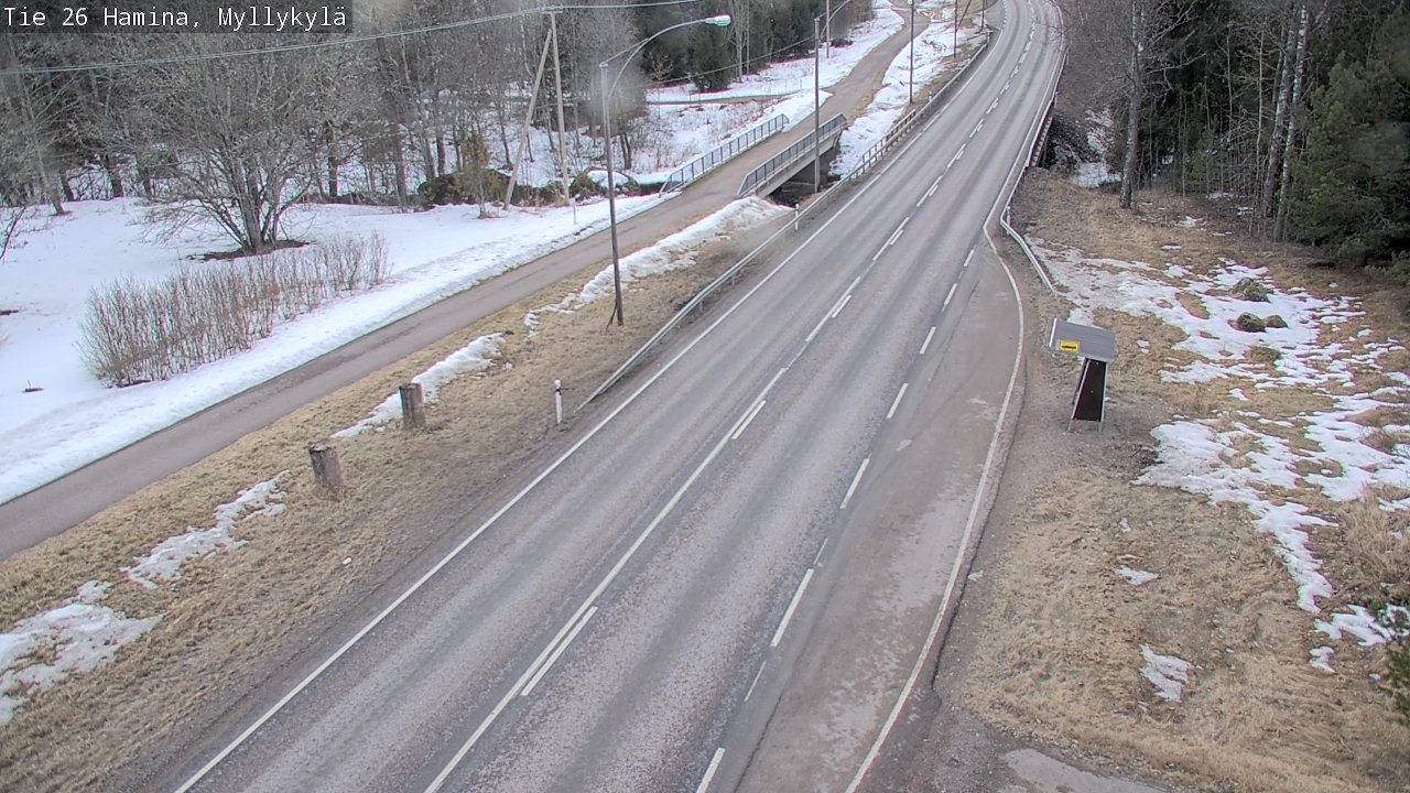 Weather Camera Image Road 26 Hamina, Myllykylä, Hamina, Kymenlaakso