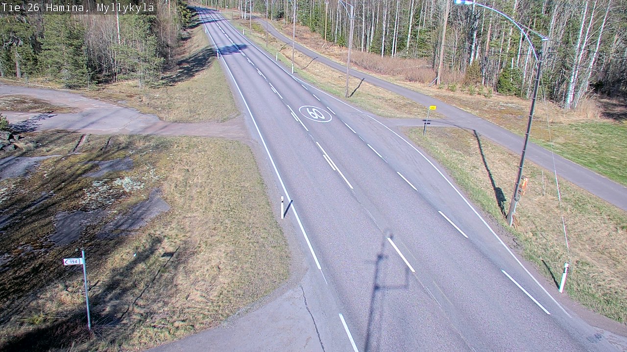 Kelikamerat Kuva Tie 26 Hamina, Myllykylä, Hamina, Kymenlaakso