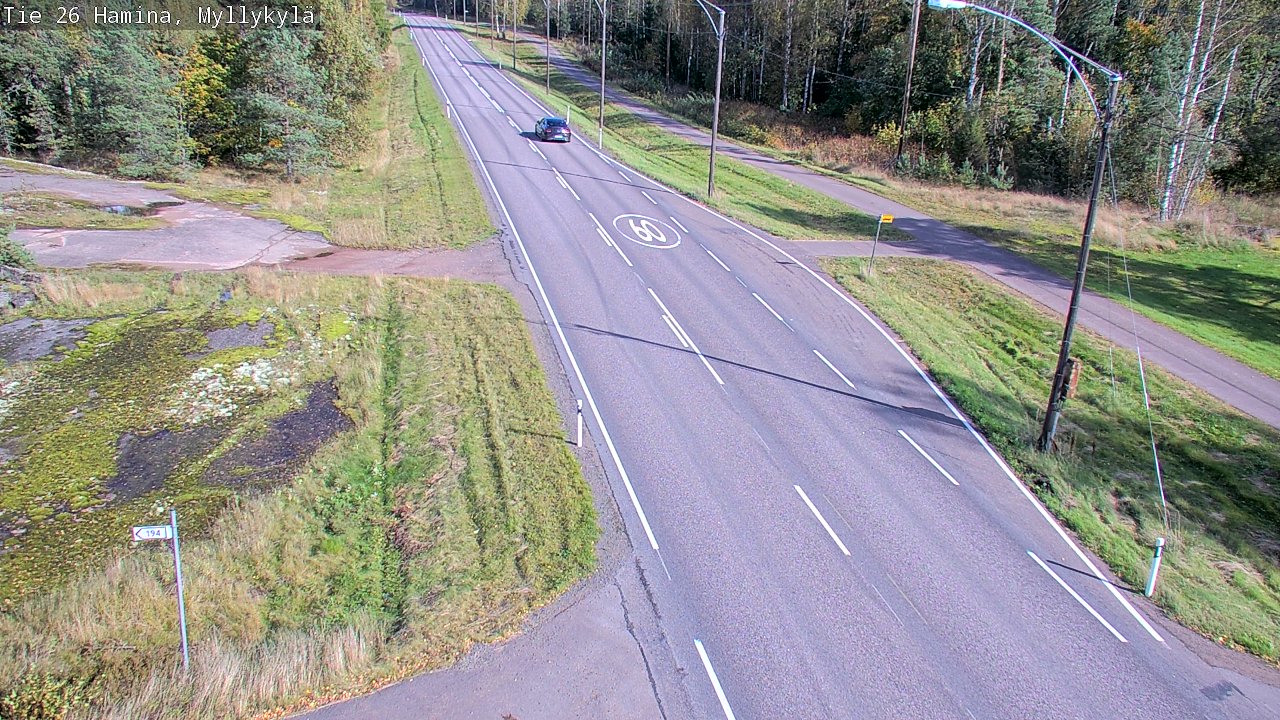 Kelikamerat Kuva Tie 26 Hamina, Myllykylä, Hamina, Kymenlaakso