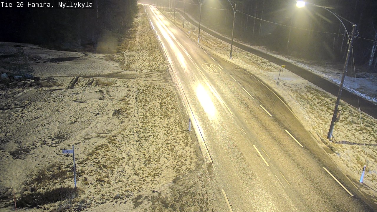 Weather Camera Image Väg 26 Hamina, Myllykylä, Hamina, Kymenlaakso