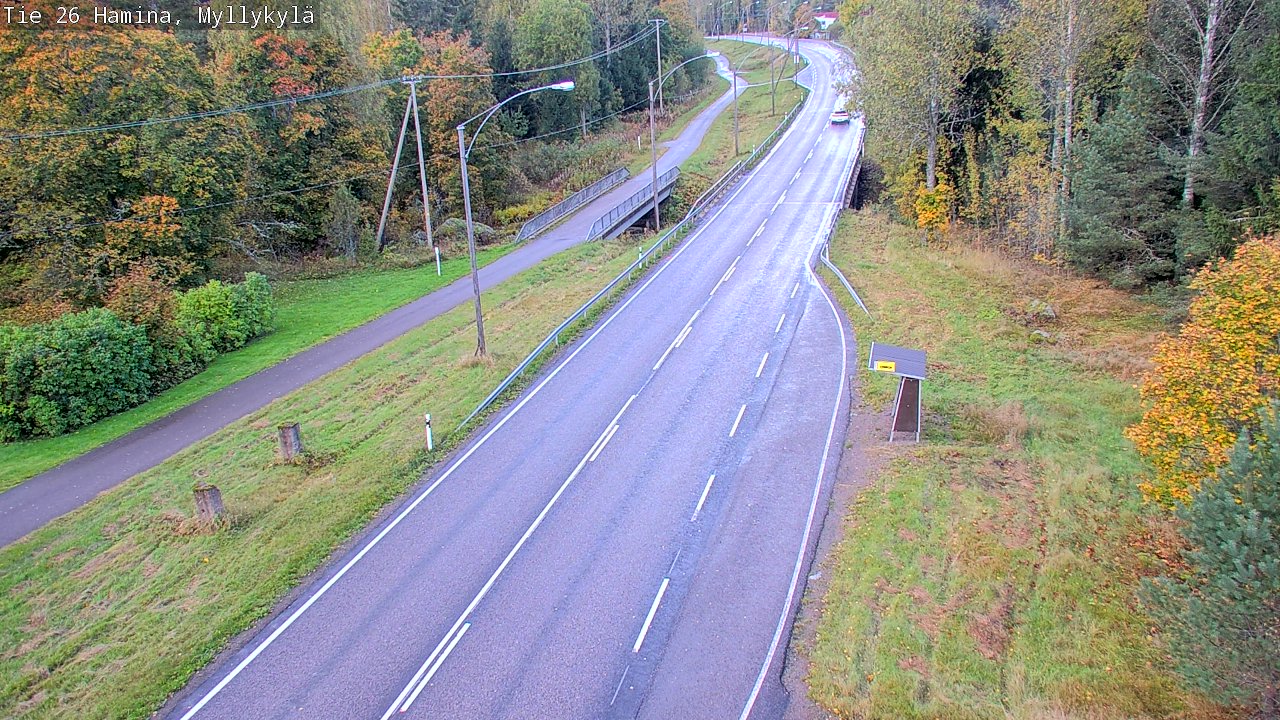 Weather Camera Image Road 26 Hamina, Myllykylä, Hamina, Kymenlaakso