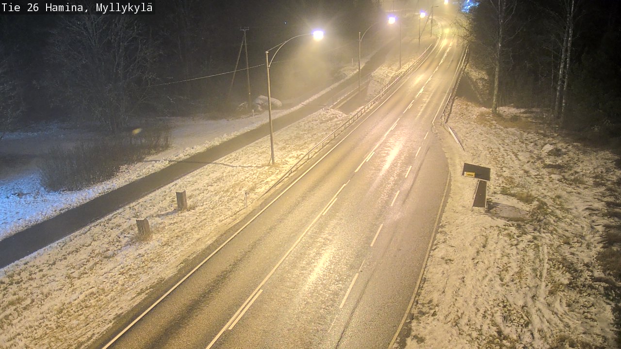 Weather Camera Image Väg 26 Hamina, Myllykylä, Hamina, Kymenlaakso