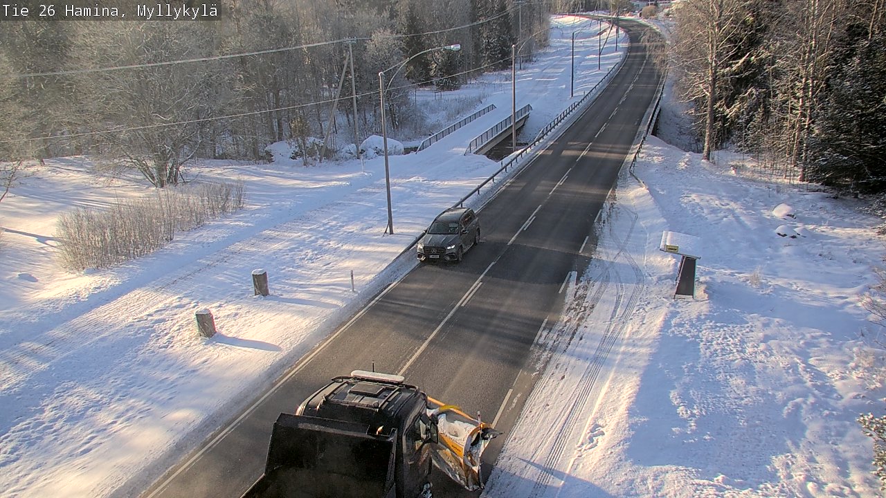 Weather Camera Image Road 26 Hamina, Myllykylä, Hamina, Kymenlaakso