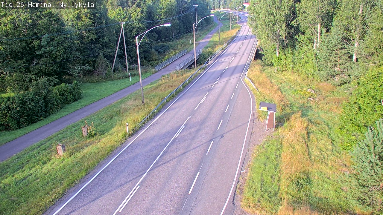 Weather Camera Image Road 26 Hamina, Myllykylä, Hamina, Kymenlaakso