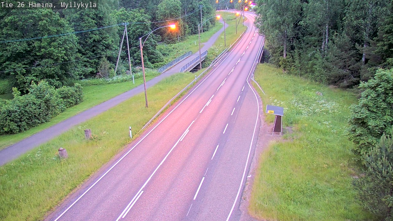 Kelikamerat Kuva Tie 26 Hamina, Myllykylä, Hamina, Kymenlaakso