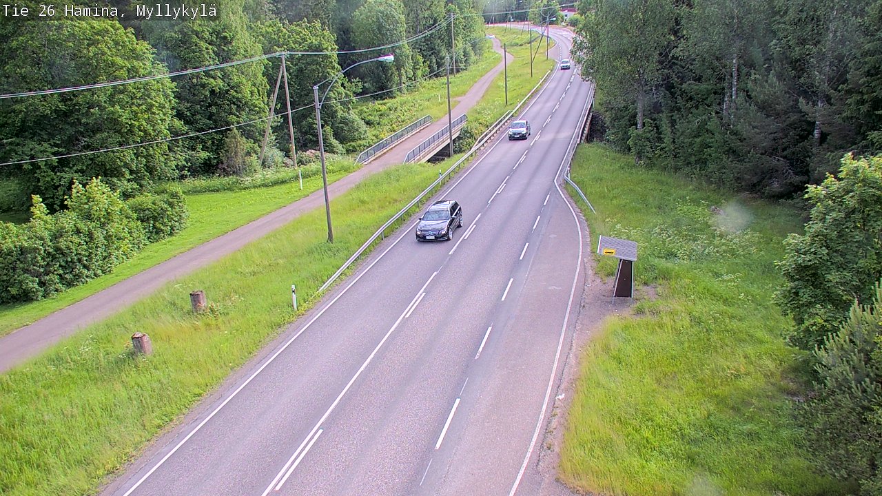 Weather Camera Image Väg 26 Hamina, Myllykylä, Hamina, Kymenlaakso