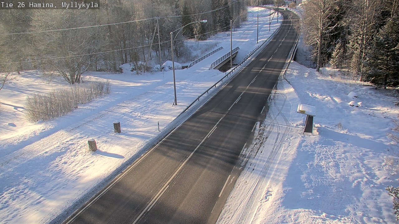 Weather Camera Image Road 26 Hamina, Myllykylä, Hamina, Kymenlaakso