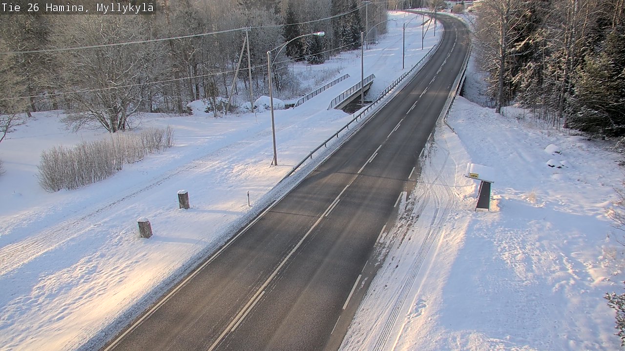 Weather Camera Image Road 26 Hamina, Myllykylä, Hamina, Kymenlaakso