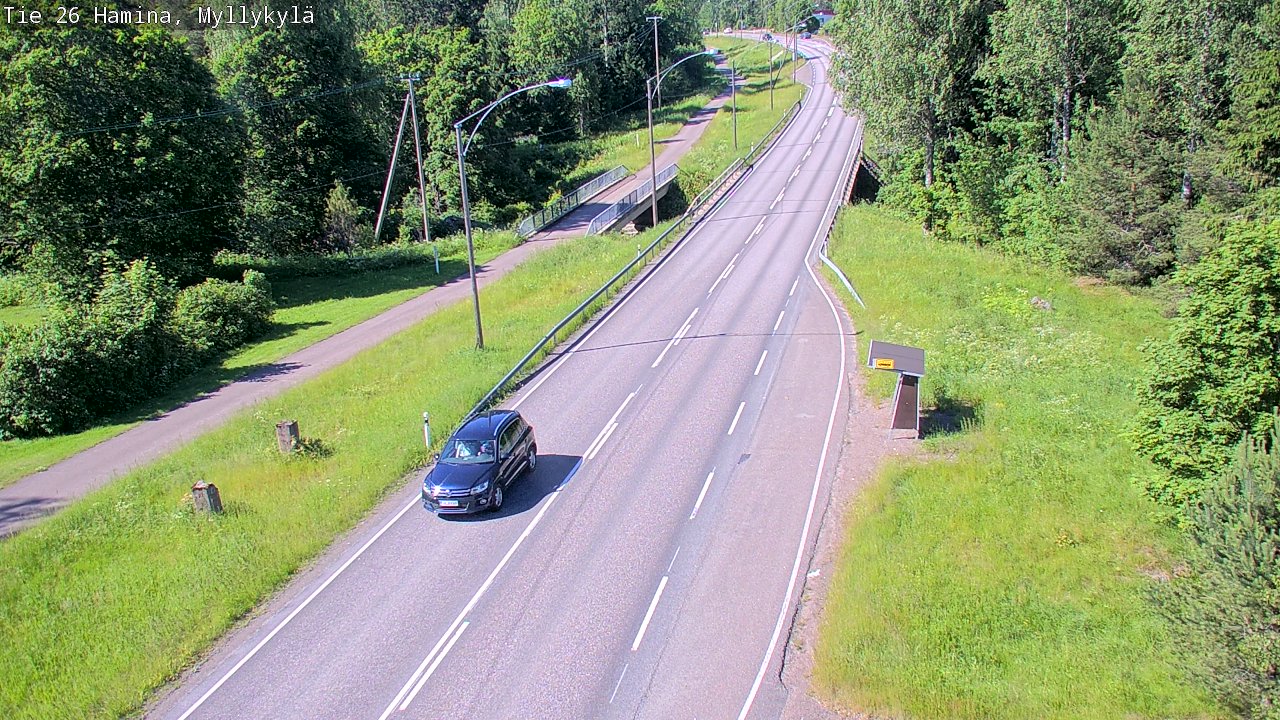 Weather Camera Image Väg 26 Hamina, Myllykylä, Hamina, Kymenlaakso