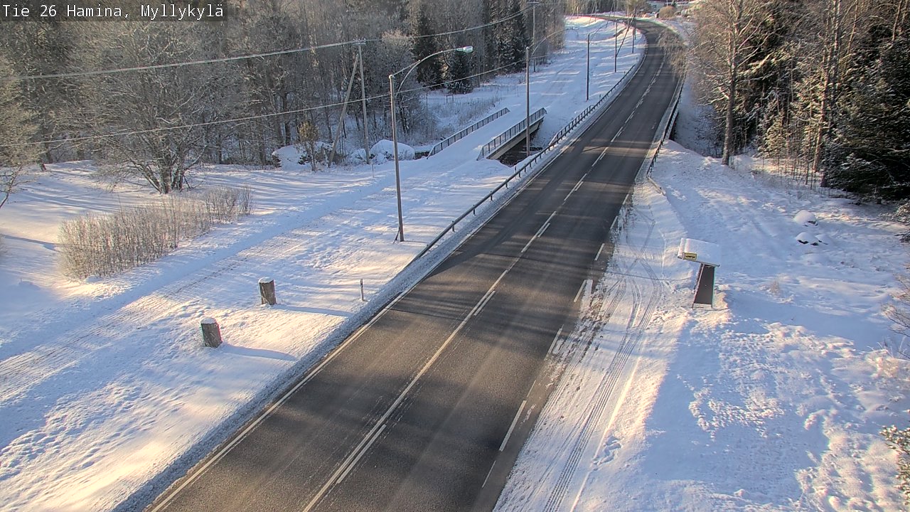 Weather Camera Image Road 26 Hamina, Myllykylä, Hamina, Kymenlaakso