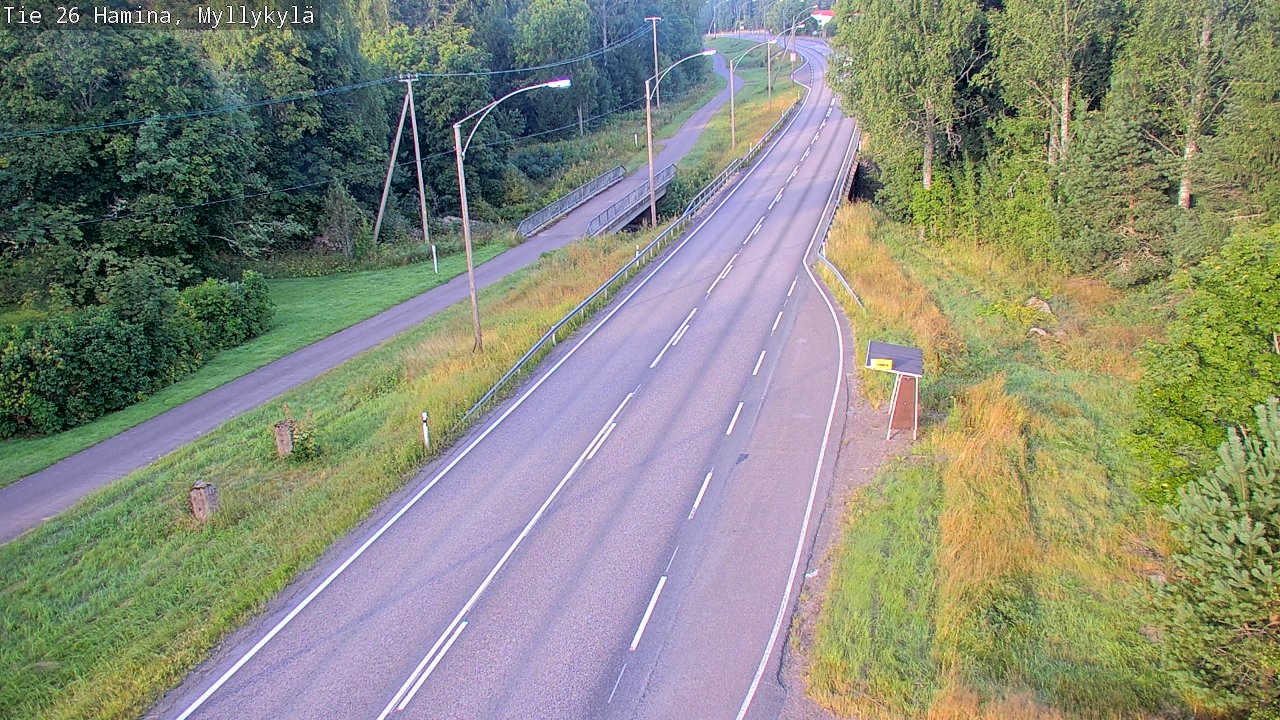 Weather Camera Image Road 26 Hamina, Myllykylä, Hamina, Kymenlaakso
