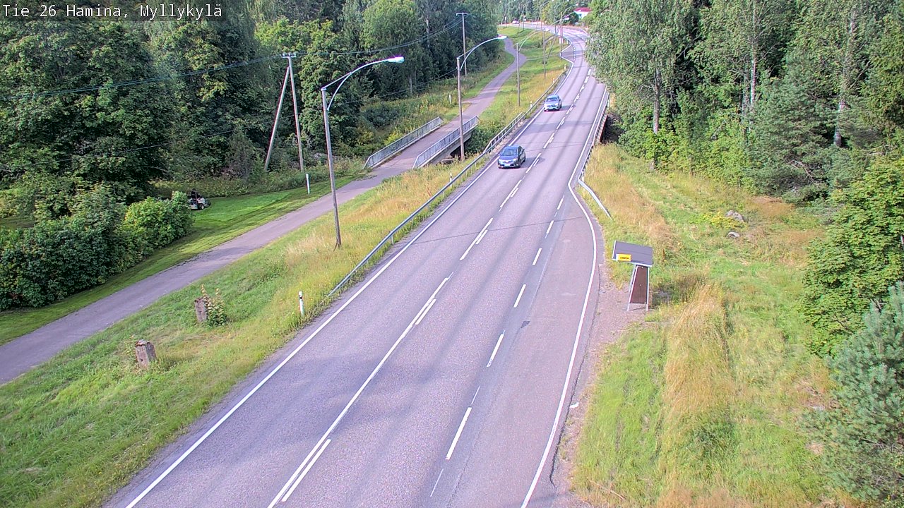 Weather Camera Image Road 26 Hamina, Myllykylä, Hamina, Kymenlaakso