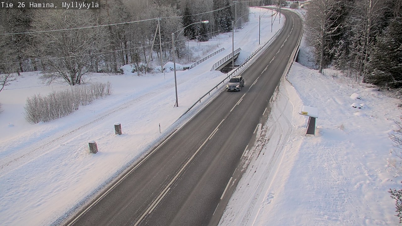 Weather Camera Image Road 26 Hamina, Myllykylä, Hamina, Kymenlaakso