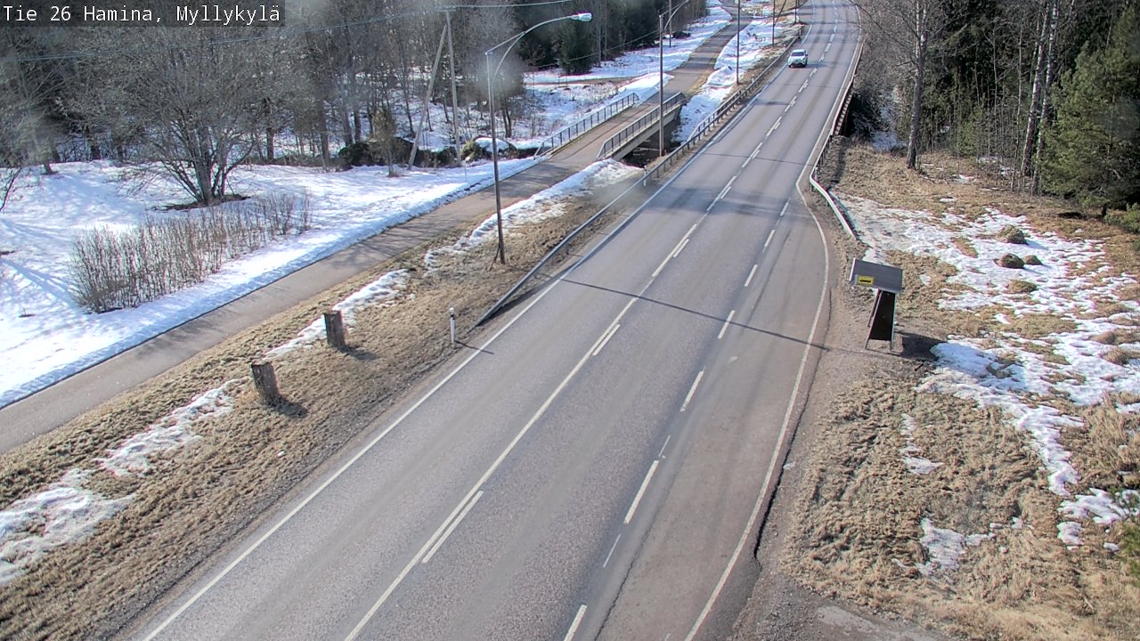 Weather Camera Image Road 26 Hamina, Myllykylä, Hamina, Kymenlaakso