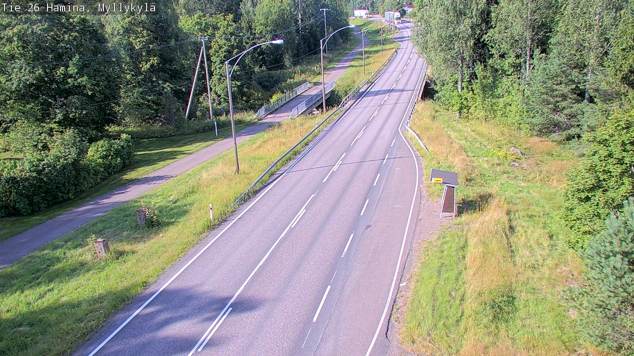 Weather Camera Image Road 26 Hamina, Myllykylä, Hamina, Kymenlaakso