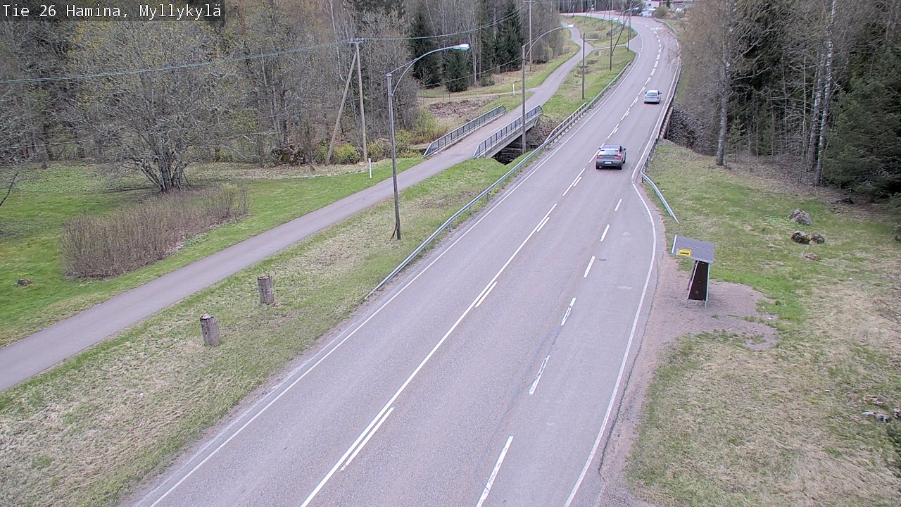Weather Camera Image Road 26 Hamina, Myllykylä, Hamina, Kymenlaakso