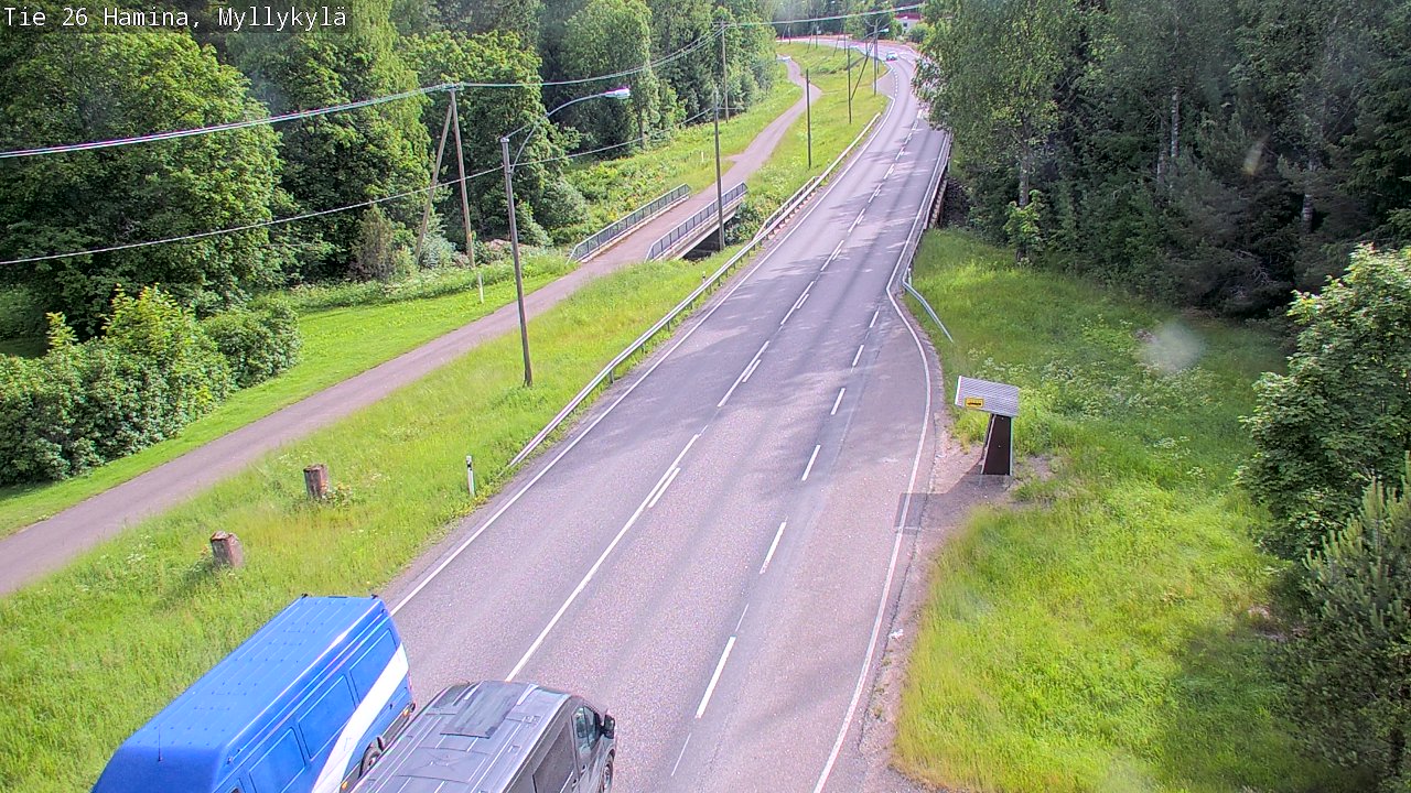 Weather Camera Image Väg 26 Hamina, Myllykylä, Hamina, Kymenlaakso