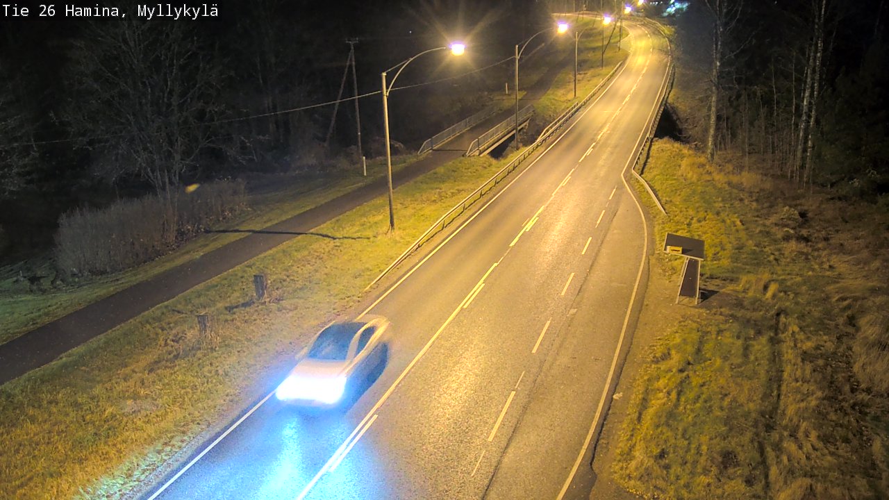 Weather Camera Image Road 26 Hamina, Myllykylä, Hamina, Kymenlaakso
