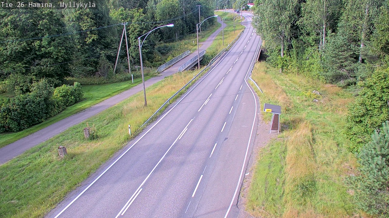 Weather Camera Image Road 26 Hamina, Myllykylä, Hamina, Kymenlaakso