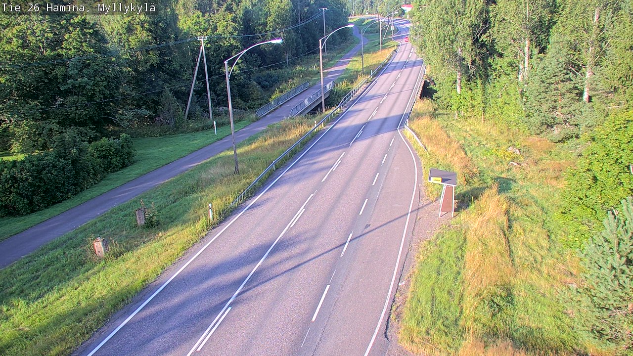 Weather Camera Image Road 26 Hamina, Myllykylä, Hamina, Kymenlaakso