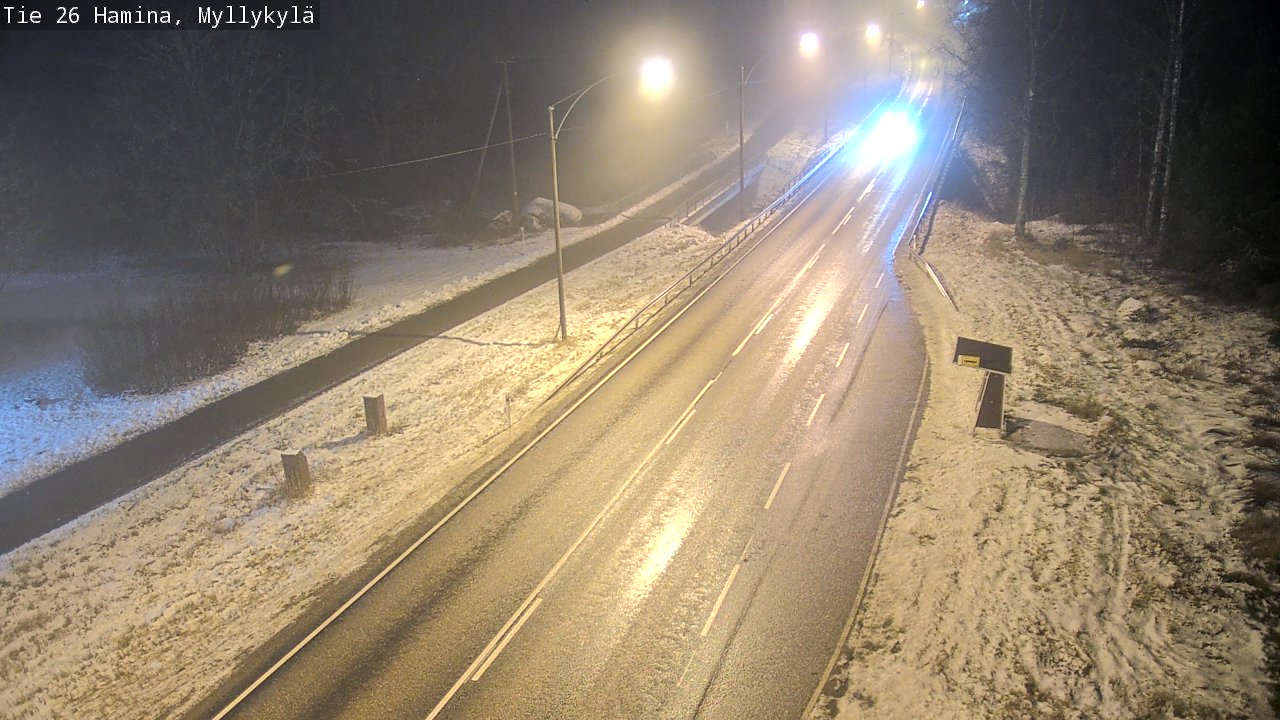 Weather Camera Image Väg 26 Hamina, Myllykylä, Hamina, Kymenlaakso