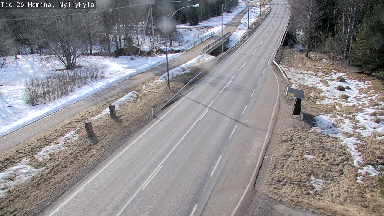 Weather Camera Image Road 26 Hamina, Myllykylä, Hamina, Kymenlaakso